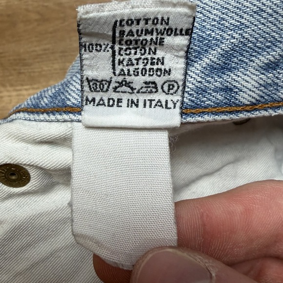 Vintage Diesel Kulter Jeans Men 31x32 Blue Straight Leg Light Wash Y2K (Tag 33) - Picture 11 of 16